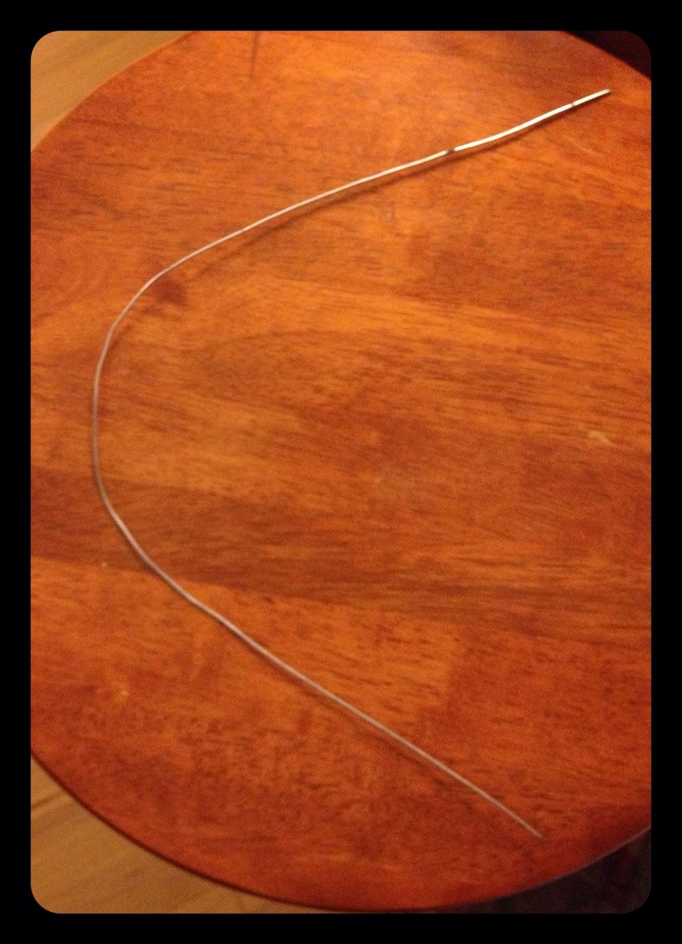 Bend the wire in half, and then cut your desired length.