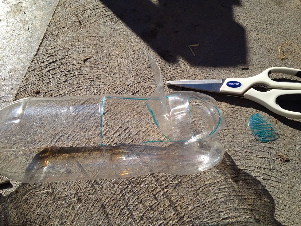 Bend up the "flap cut" (this is where your plants will merge from) then cut away "feeder hole" (this is where u will water, ventilate your plants from)