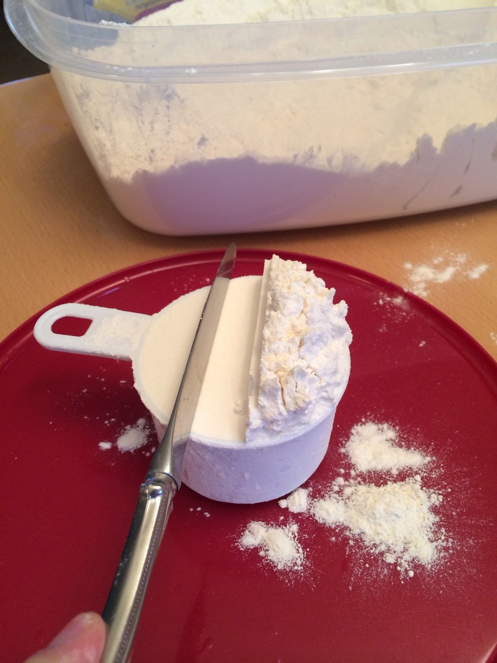 Best to measure your flour like this.