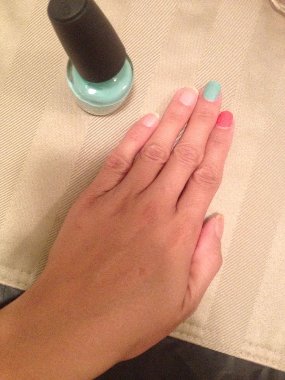 Best way to create a successful manicure at home is to start with clean nails so the polish will go on smoothly and evenly. And take your time! Rushing when applying polish can ruin a good thing.