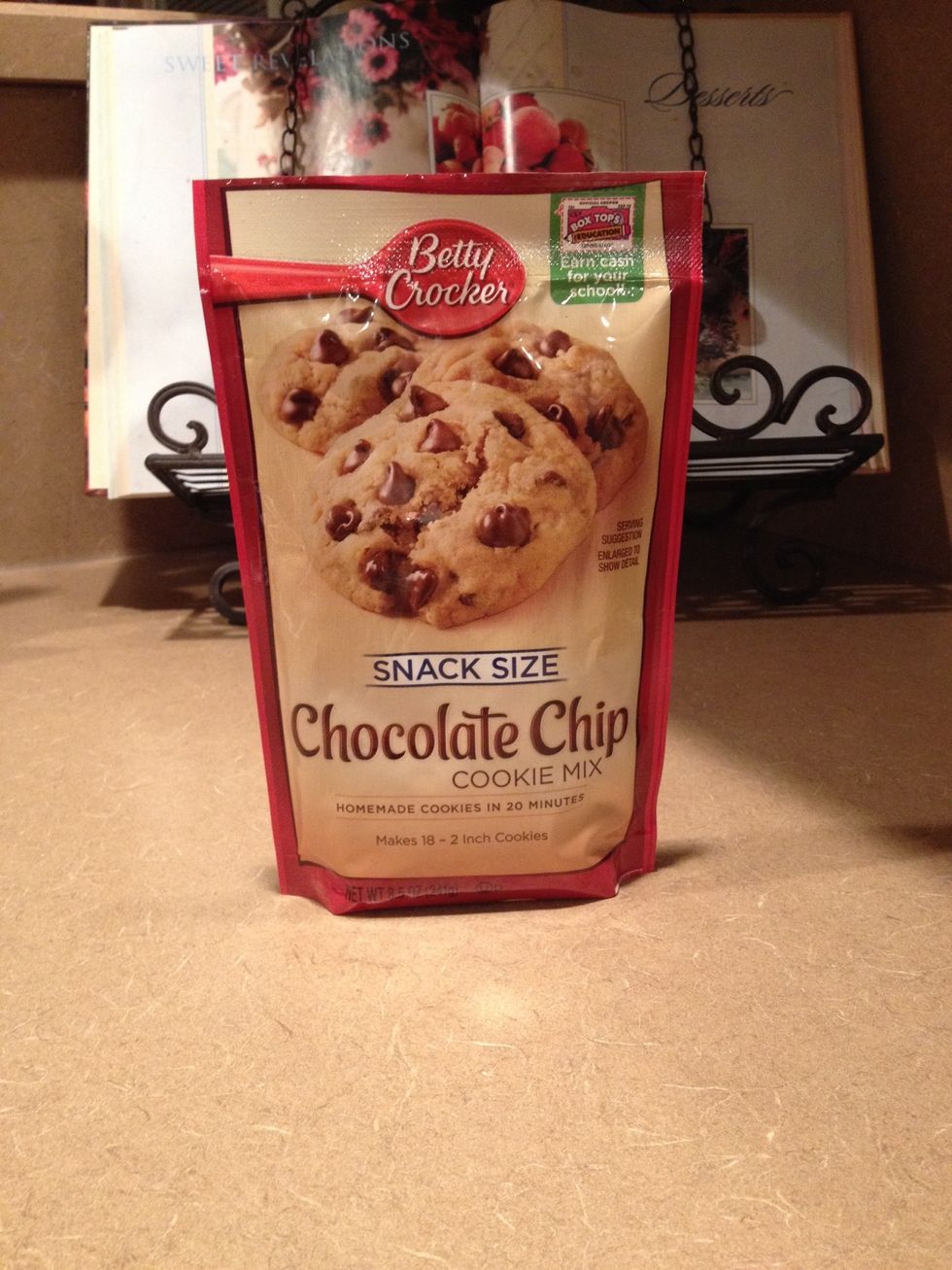 Betty Crocker Snack Size Chocolate Chip Cookie Mix.