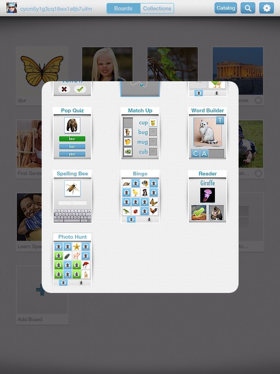 Bilder p\u00e5 alla mallarna (spelen/\u00f6vningarna).