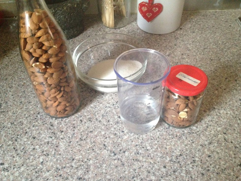 Bitter almonds are poisonous. 10 can kill a child. It is the same poison you find in dried beans. By heating them up you change the poison into a B vitamin. You don't have to add them.