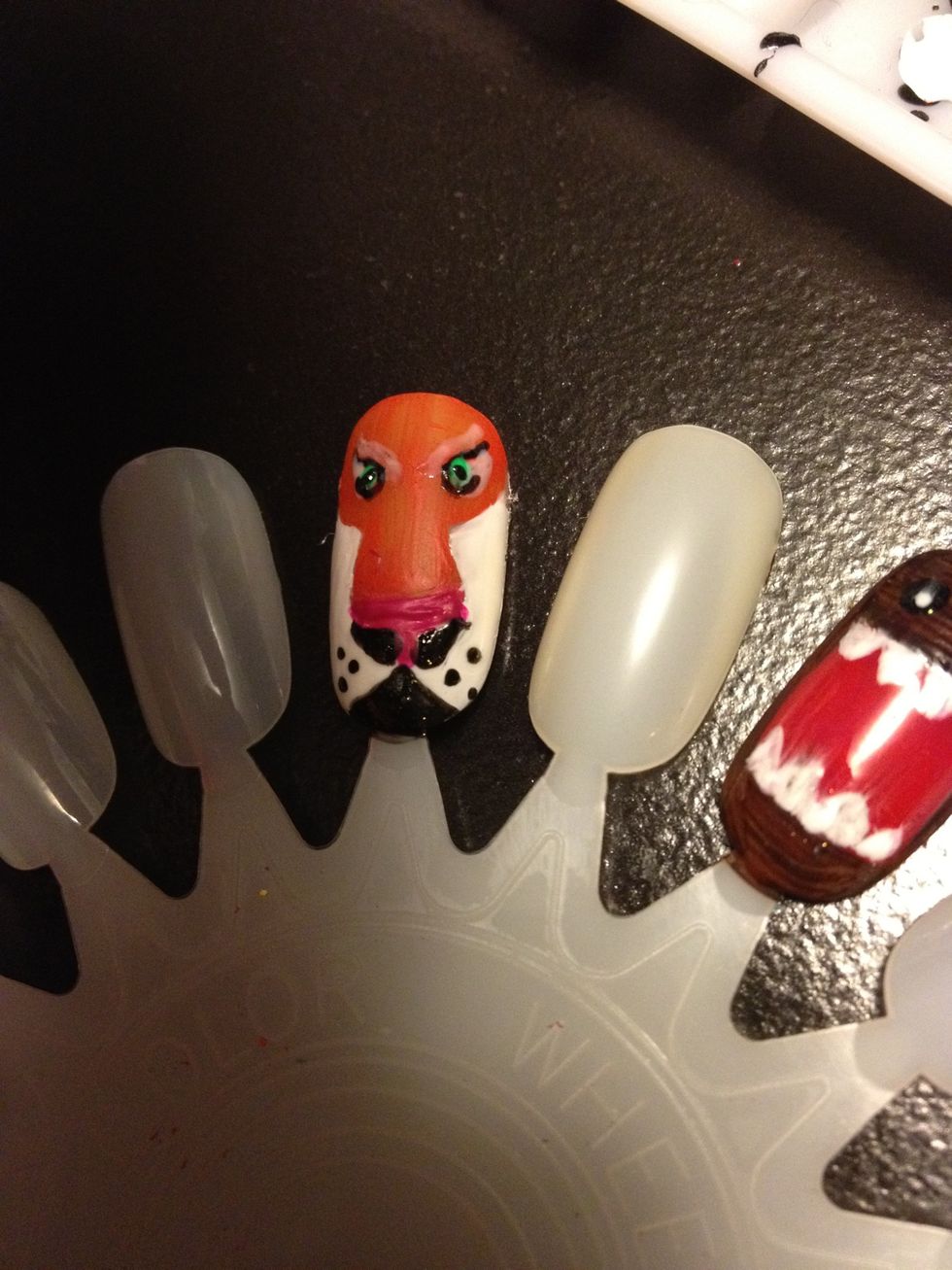 Black dots in the green