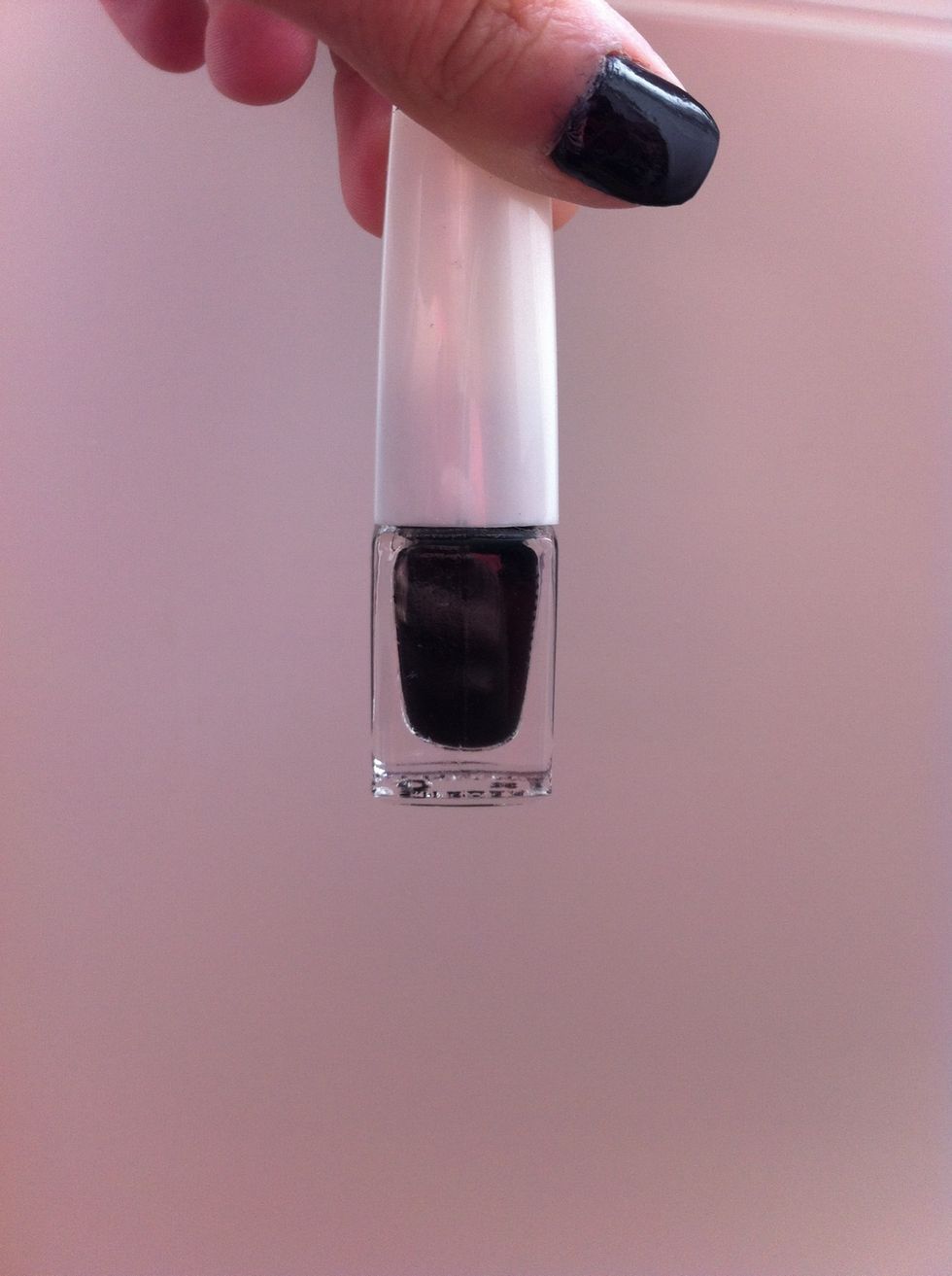 Black nail polish. From IsaDora.