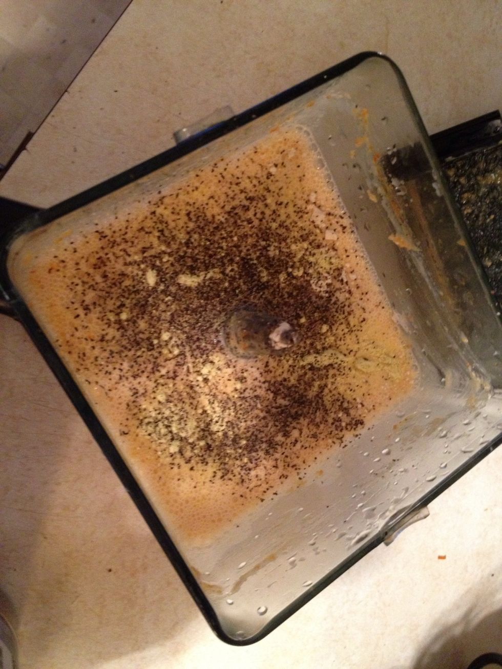 black pepper, salt, etc