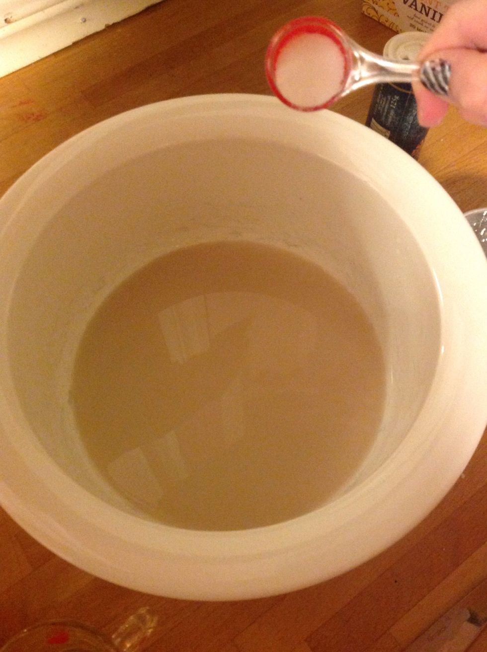 Blanda runt det. Mix it.