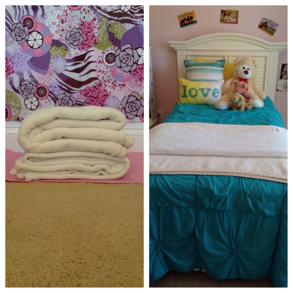 Blankets are also a great thing to decorate with. Blankets can definitely do the trick to make your room cozy, soft, and warm. Try layering blankets too to find the perfect match.