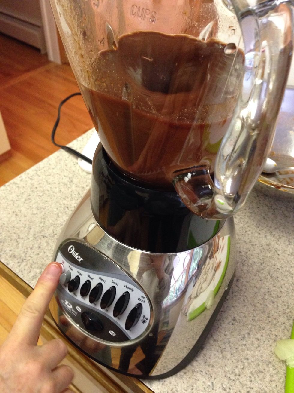 Blend all ingredients for a couple of seconds.