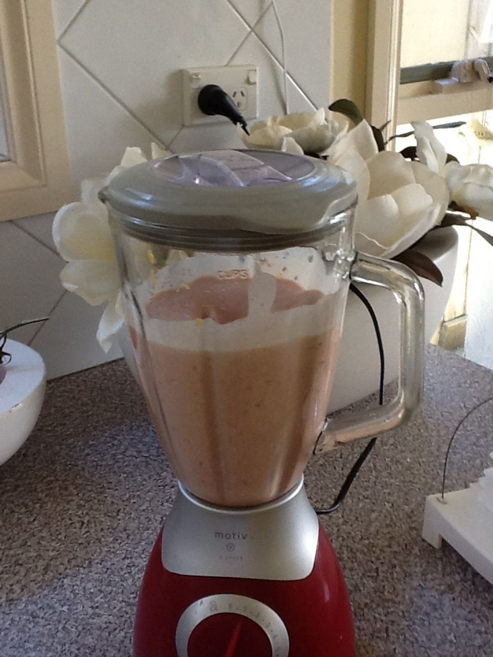 Blend all the mixture together.