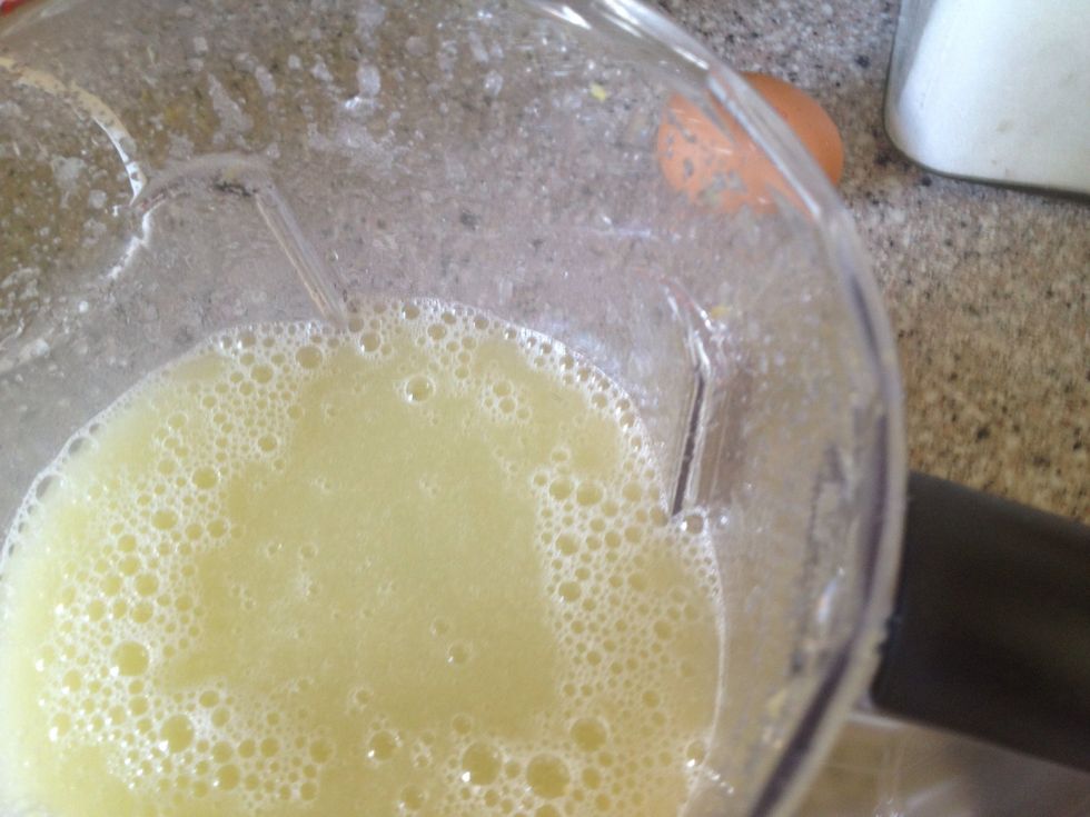 Blend and cool it down in the fridge for a couple of hours if you are using a ice cream maker. If you don't have one proceed to the next step.