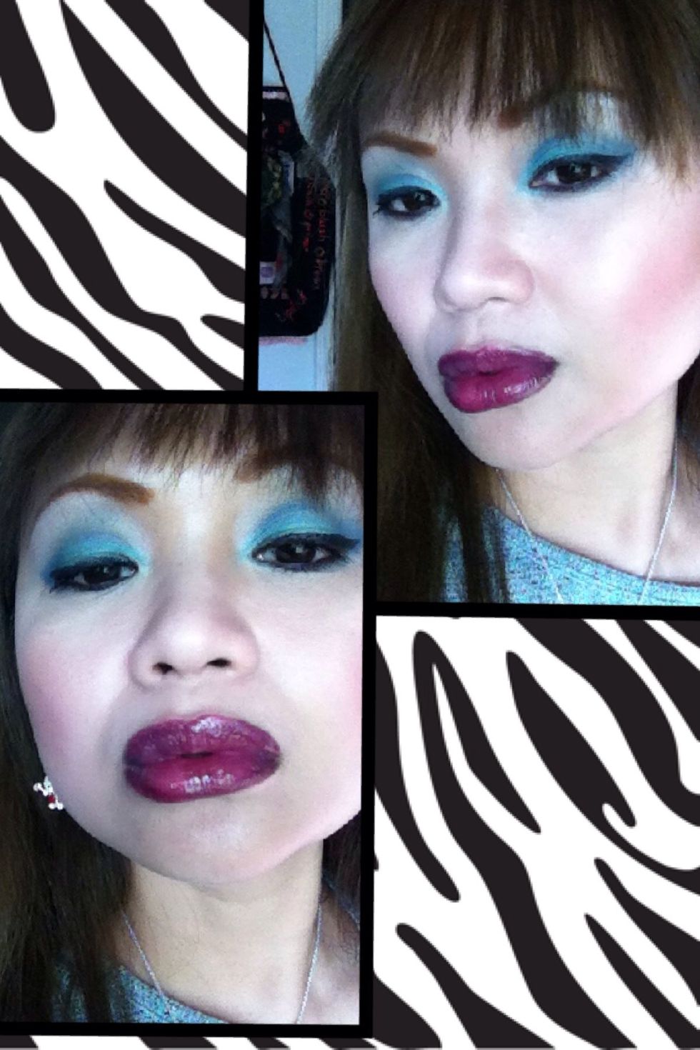 Blend, blend, blend. Voilah a rockstar lips. Option- you can add more red lipstick in the middle to look more of a twilight effect.