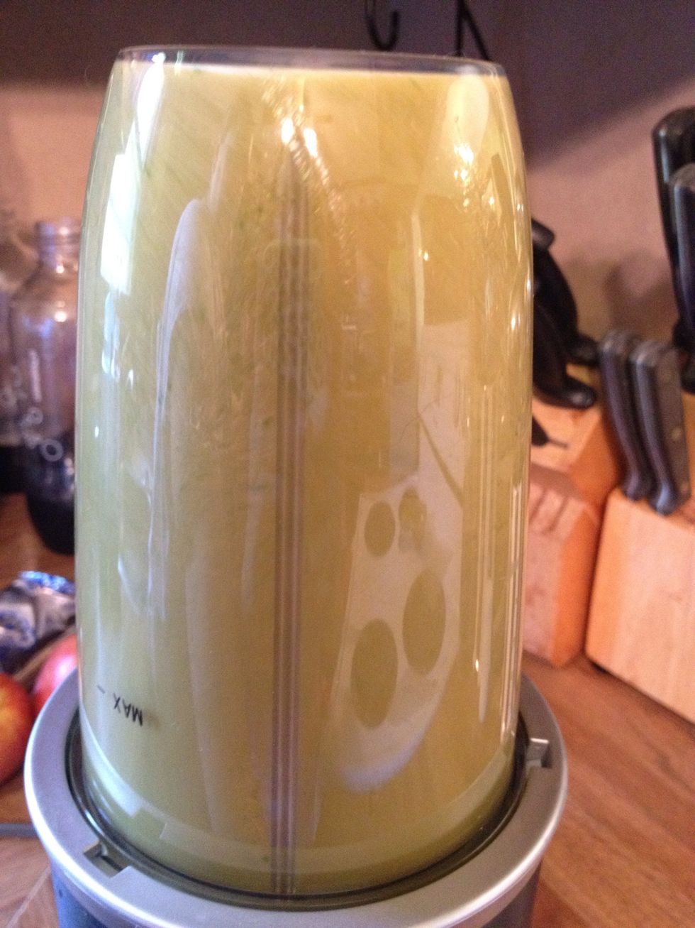 Blend for no more than one minute! 30 seconds usually does the job!