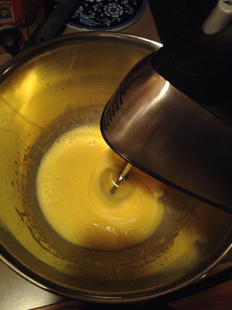 Blend for two min or until lightened