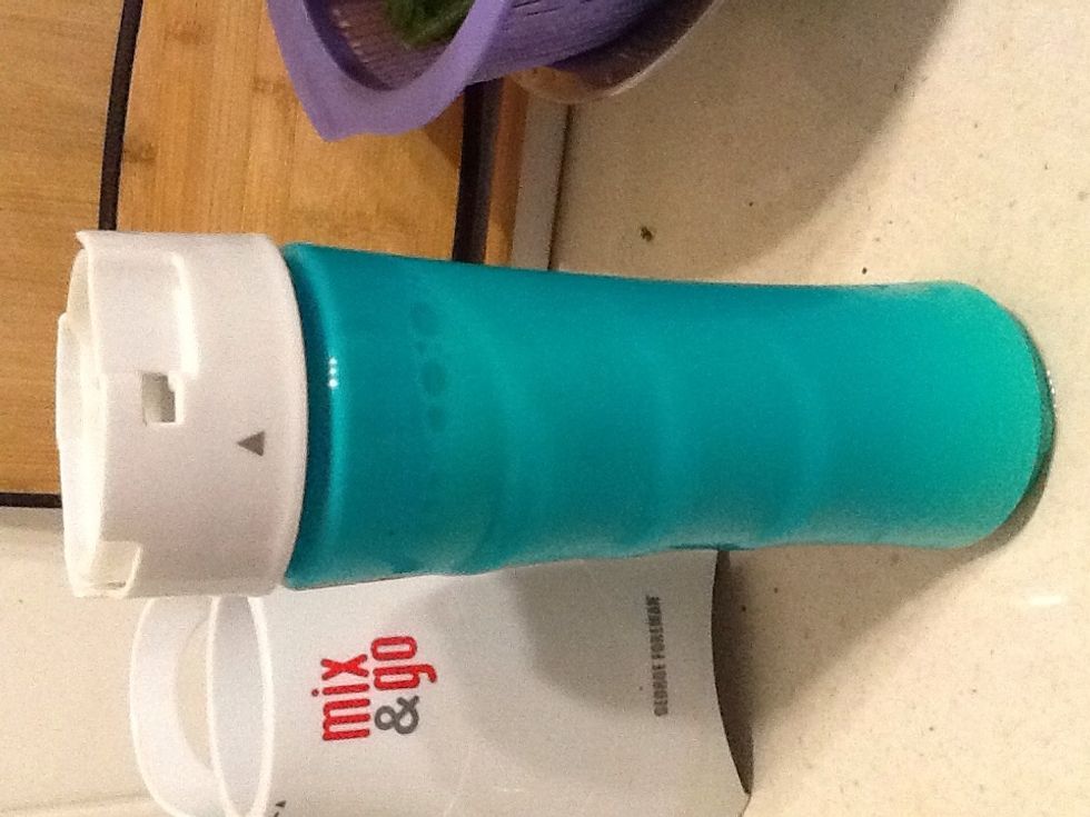 Blend it until it is smooth and creamy
