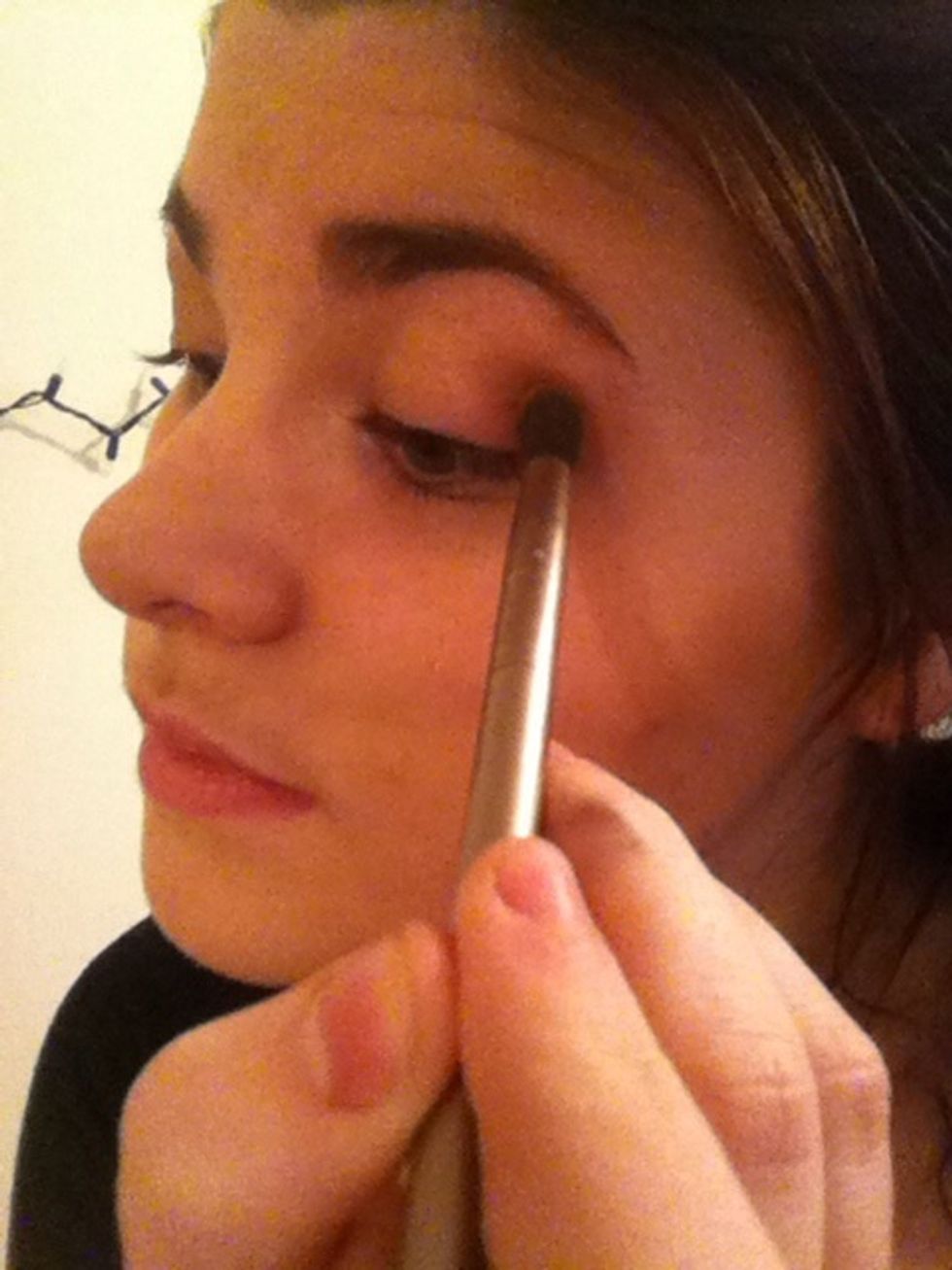 Blend like crazy in your crease lol