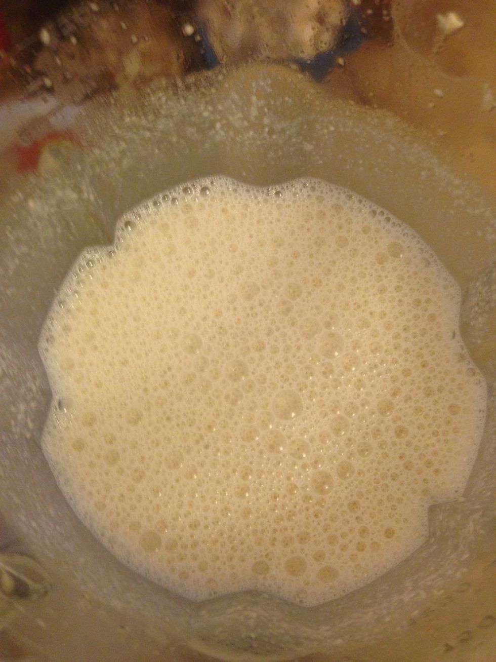 Blend on "cream" setting.