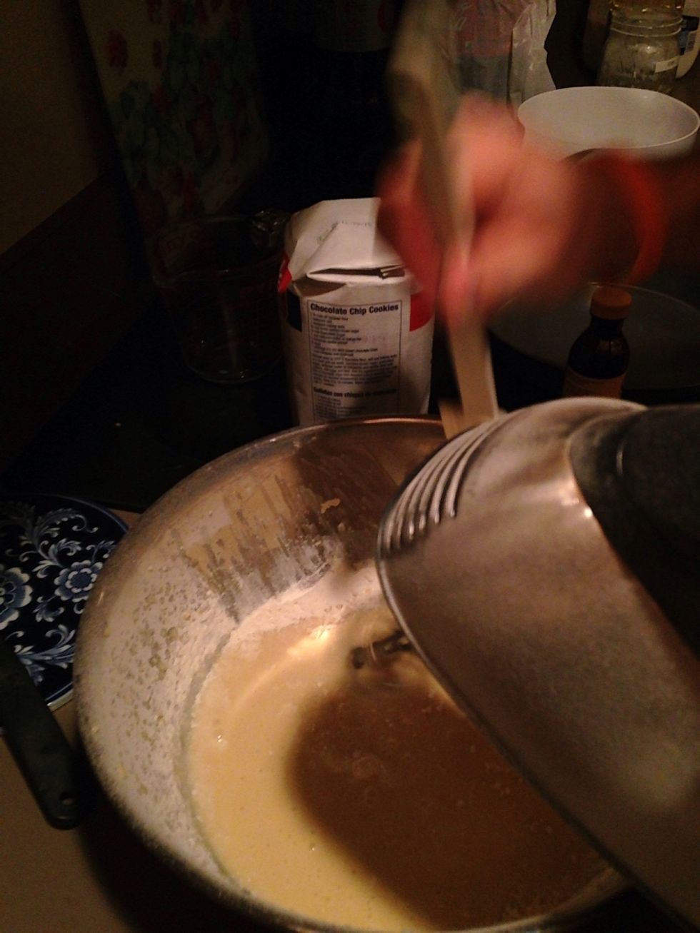 Blend on medium speed 1-2 minutes or until batter is smooth