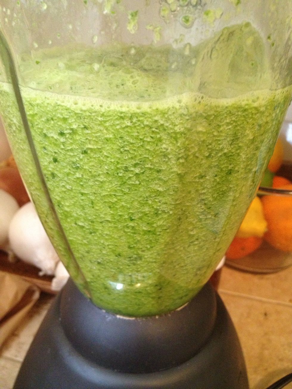 Blend on the Liquify/Smoothie setting, alternating between Hi and Lo.