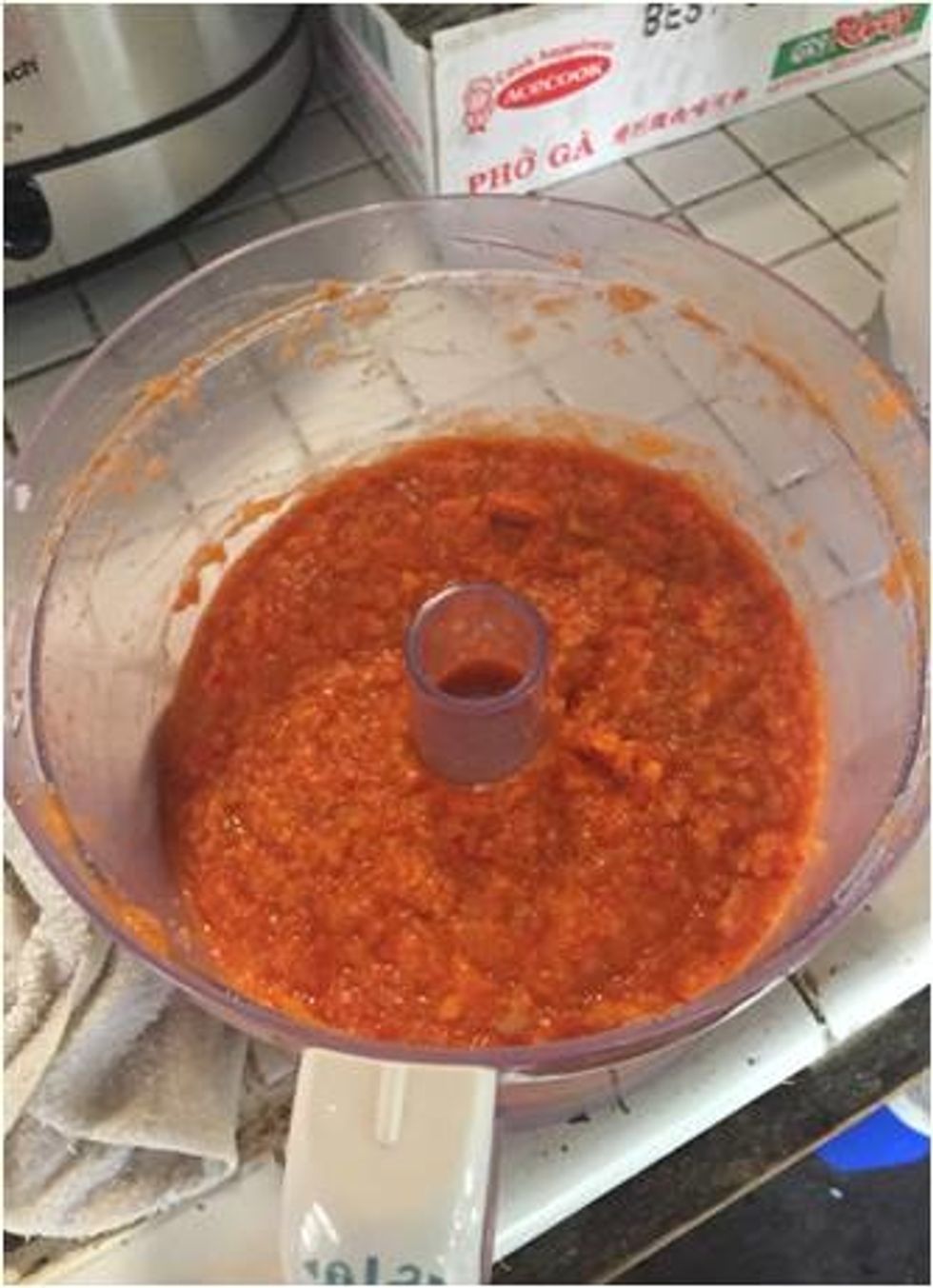 Blend or pulse until you get a chunky sauce.