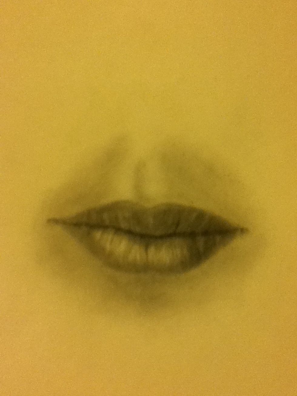 Blend out harsh lip lines...