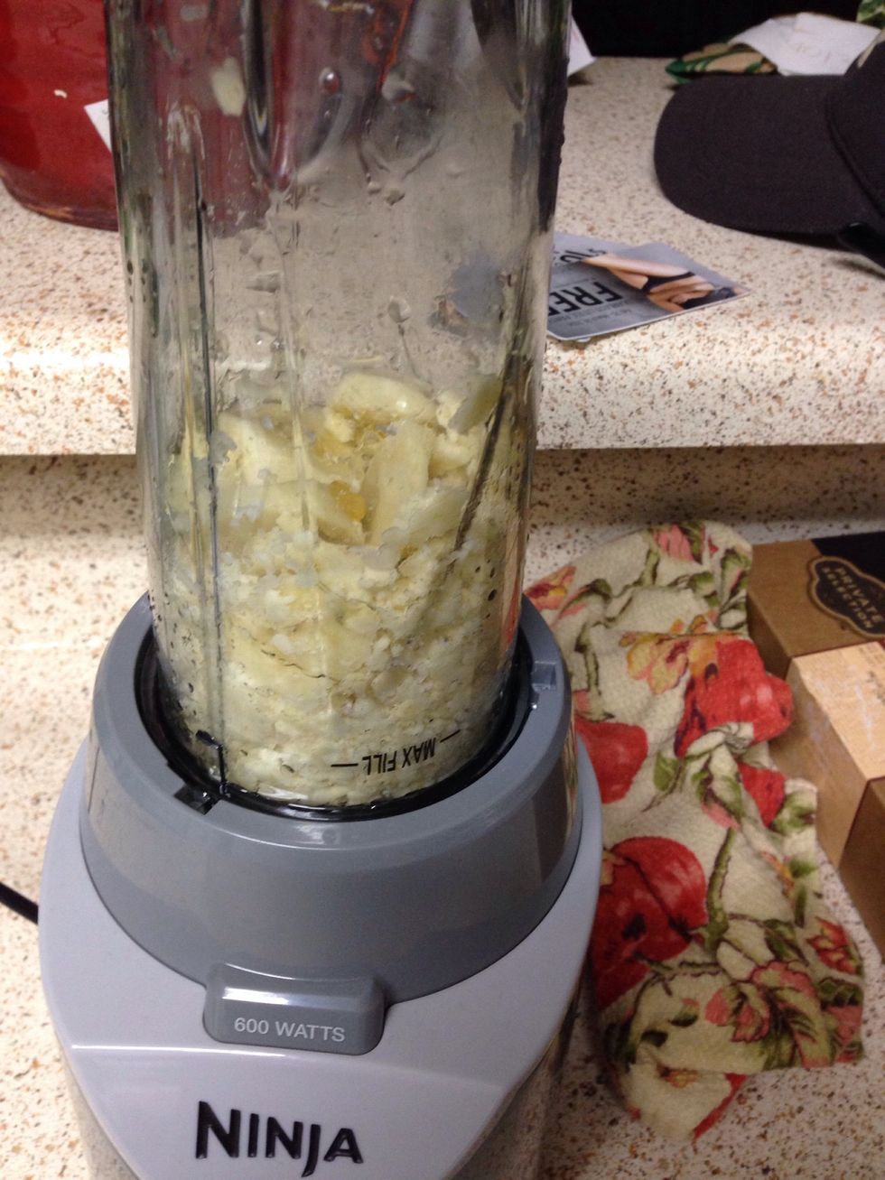 Blend, scrape sides, blend, scrape..until.