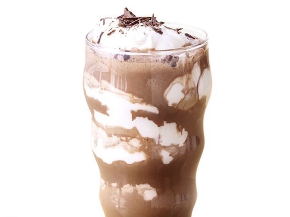 Blend the ingredients until runny