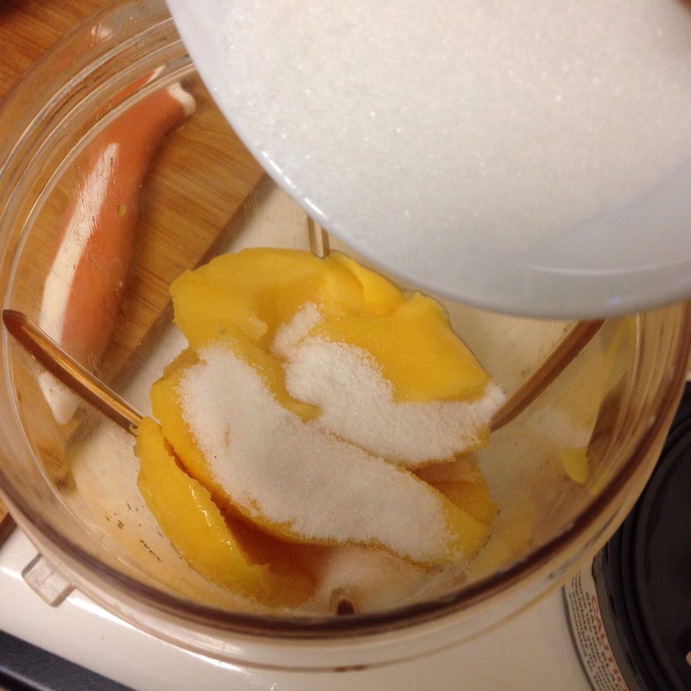 Blend the mango