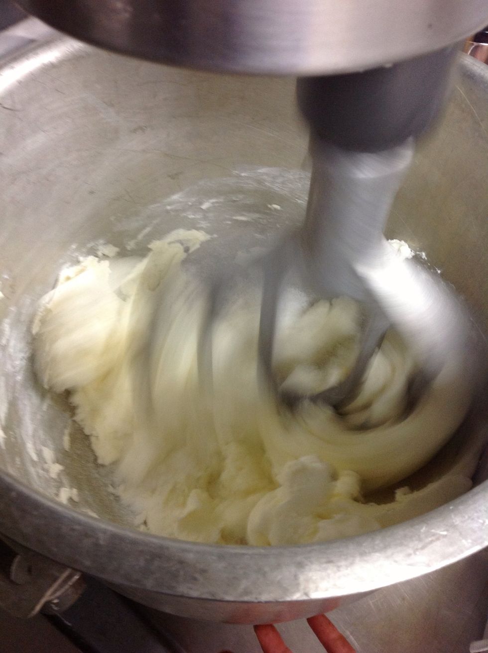 Blend the mixing bowl ingredients together.