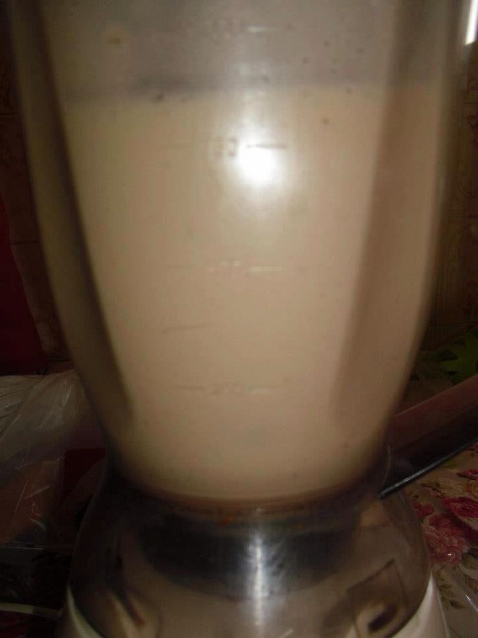 Blend the mixture together until the ingredients are completely dissolved