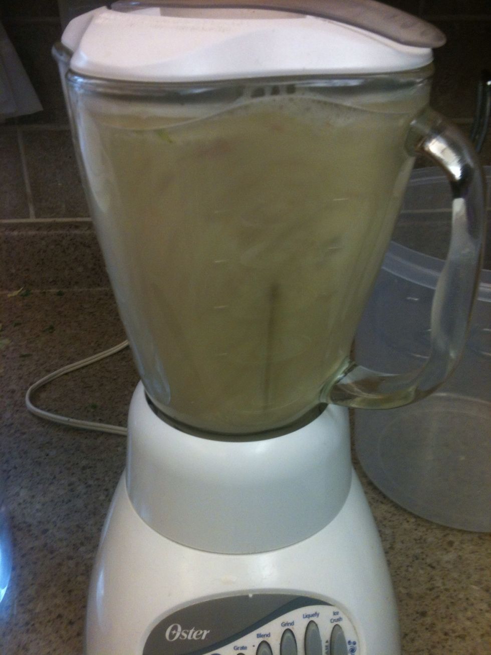 Blend them starting at a medium speed moving up to the highest setting