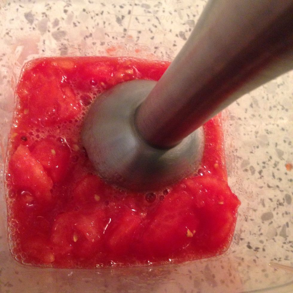 Blend them to a sauce.