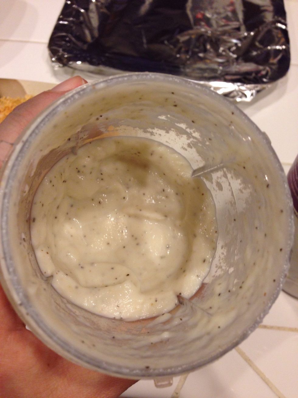 Blend thoroughly until creamy. Your cauliflower should look identical to gravy!