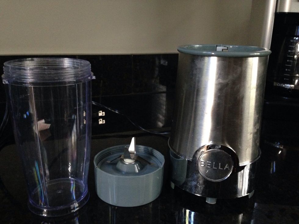 Blend together in magic bullet/personal blender. Works in a normal size blender too