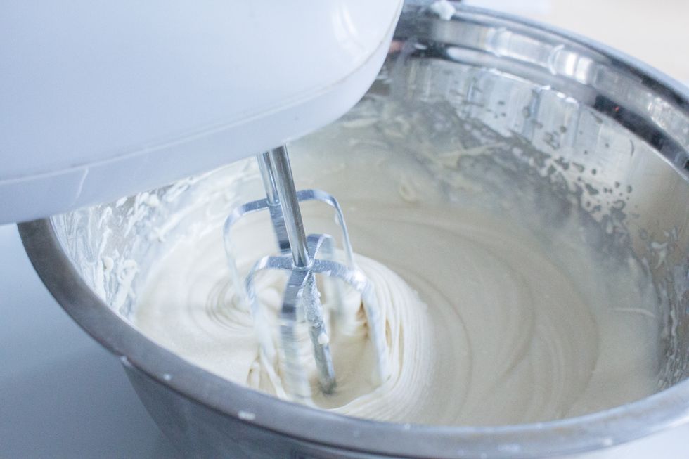 Blend together with electric mixer until smooth.