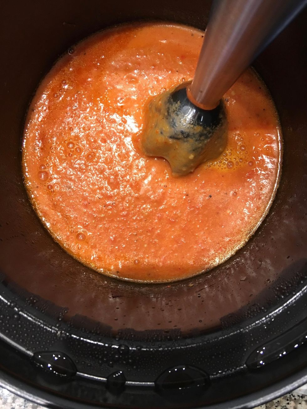 Blend until creamy. You can always blend it in the vitamin for a super creamy taste.