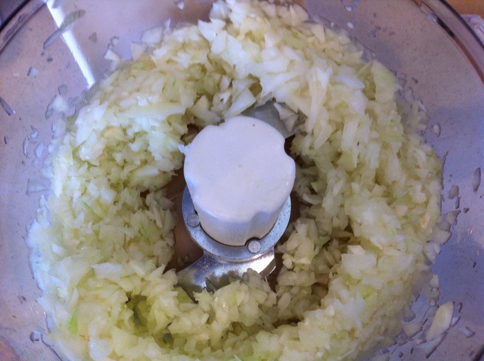 Blend until it's finely chopped