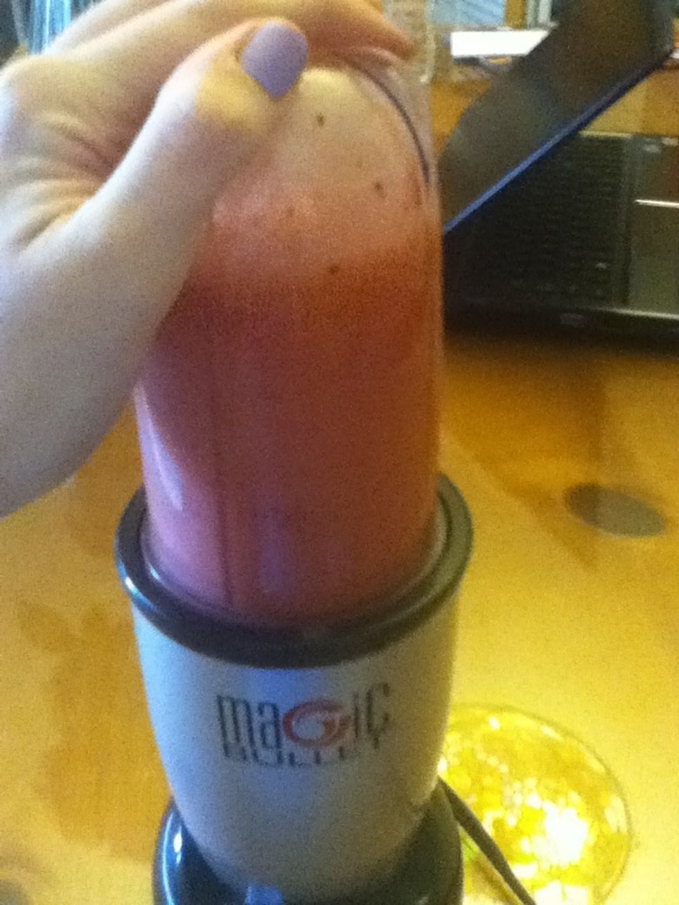 Blend until mixture is smooth with no lumps.
