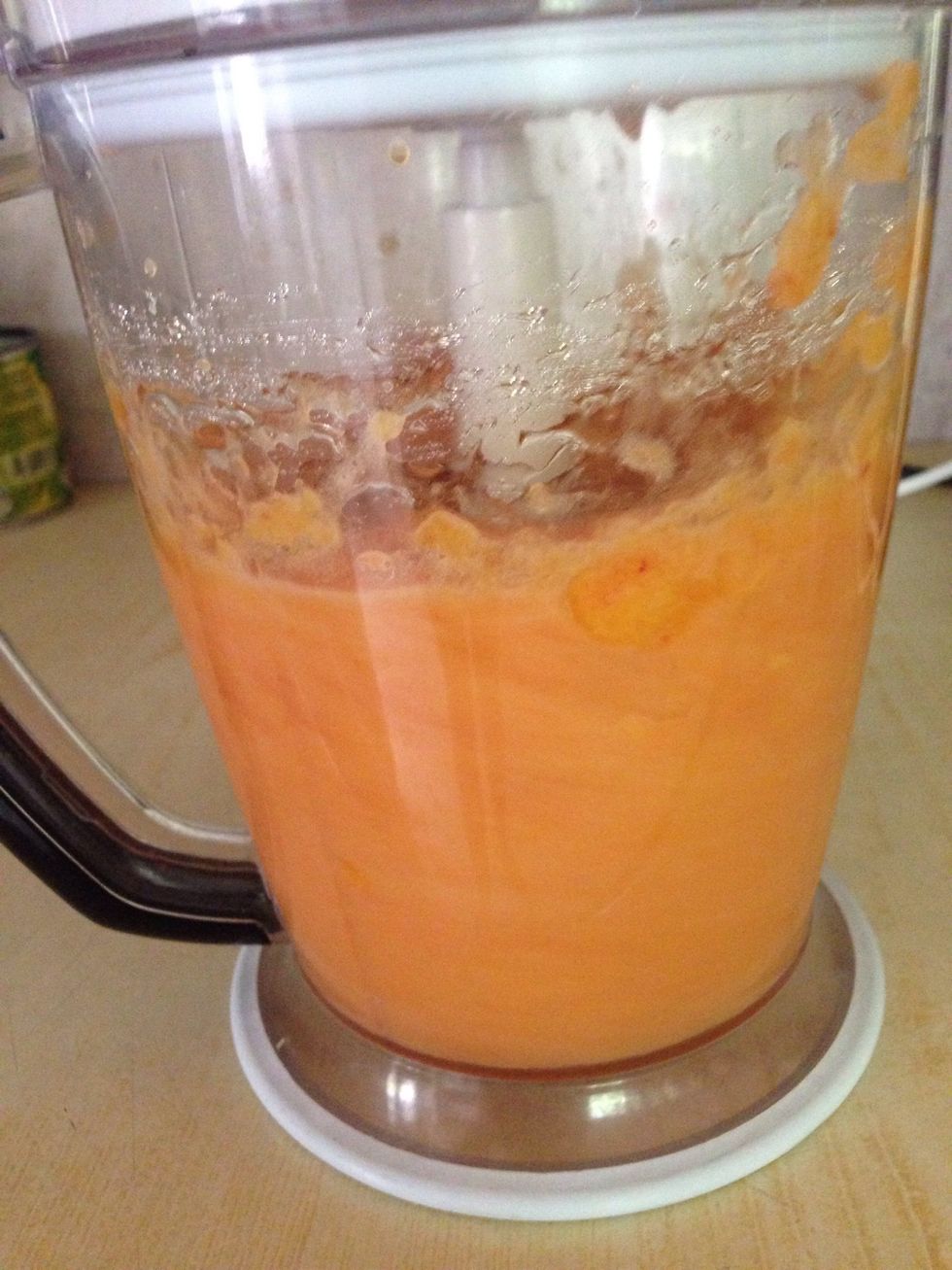 Blend until smooth or a little bit chunky