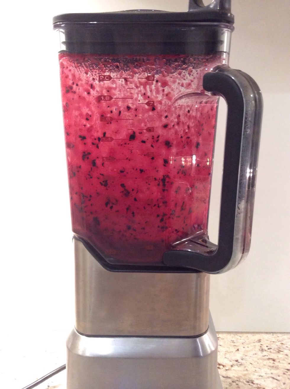 Blend until there are no chunks (1-2 minutes)