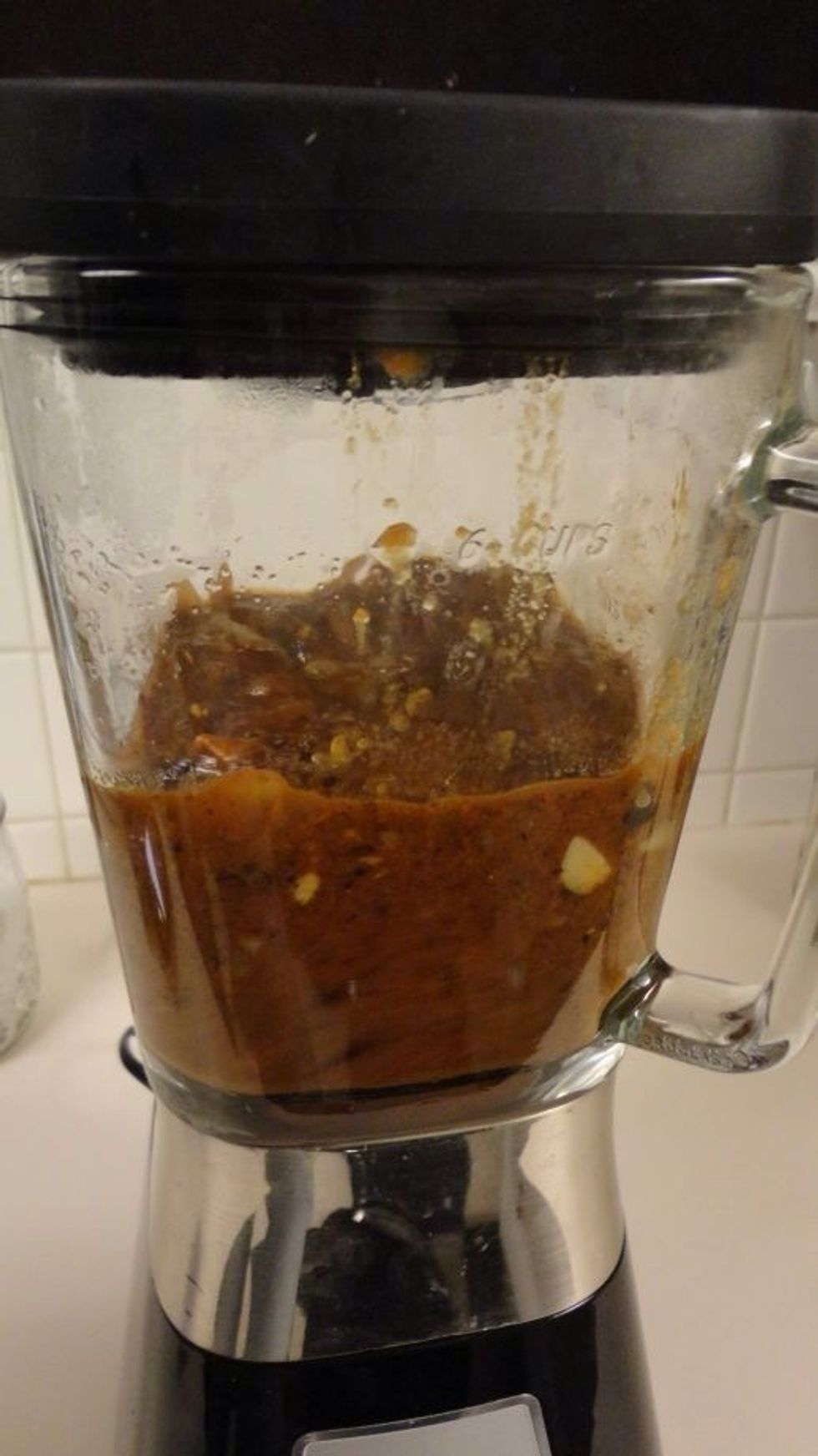 Blend until you can't see any pieces floating. It needs to be fully blended.