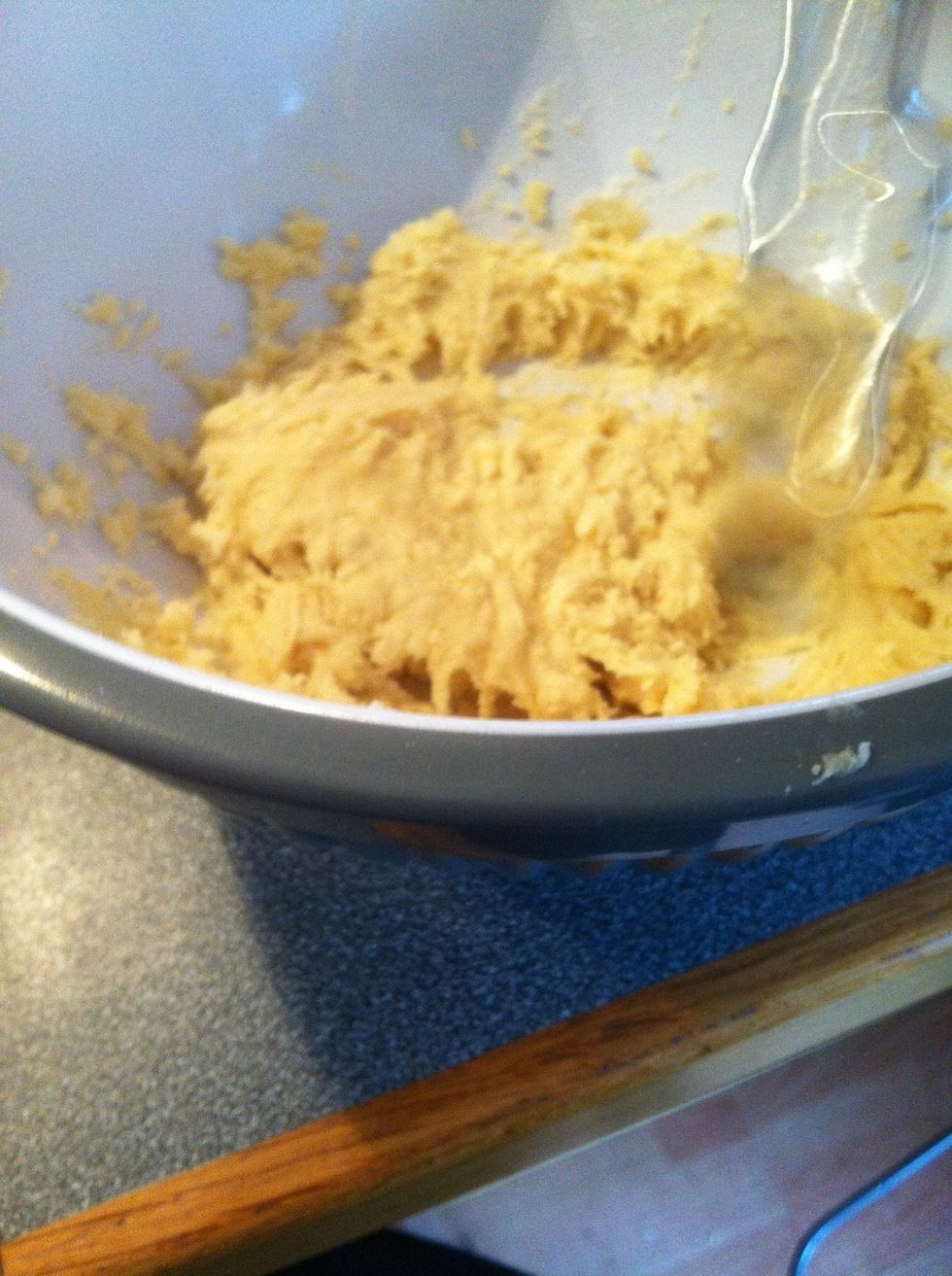 Blend until you form A Nice crumbly dough