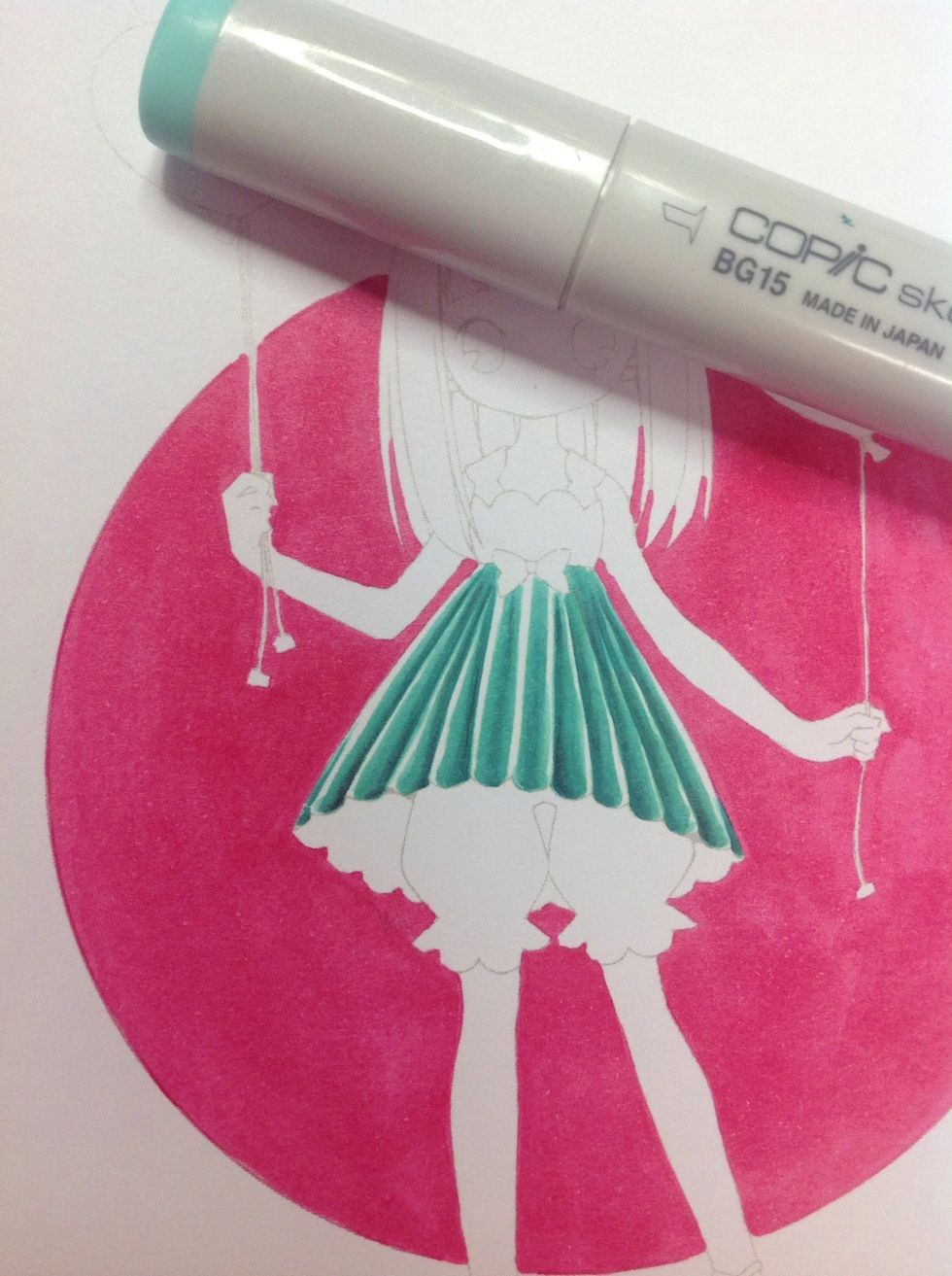 Blend with the medium tone.