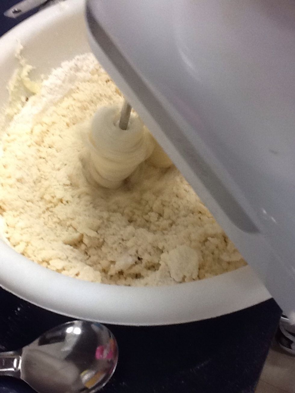 Blend your dry and wet ingredients until it's combined