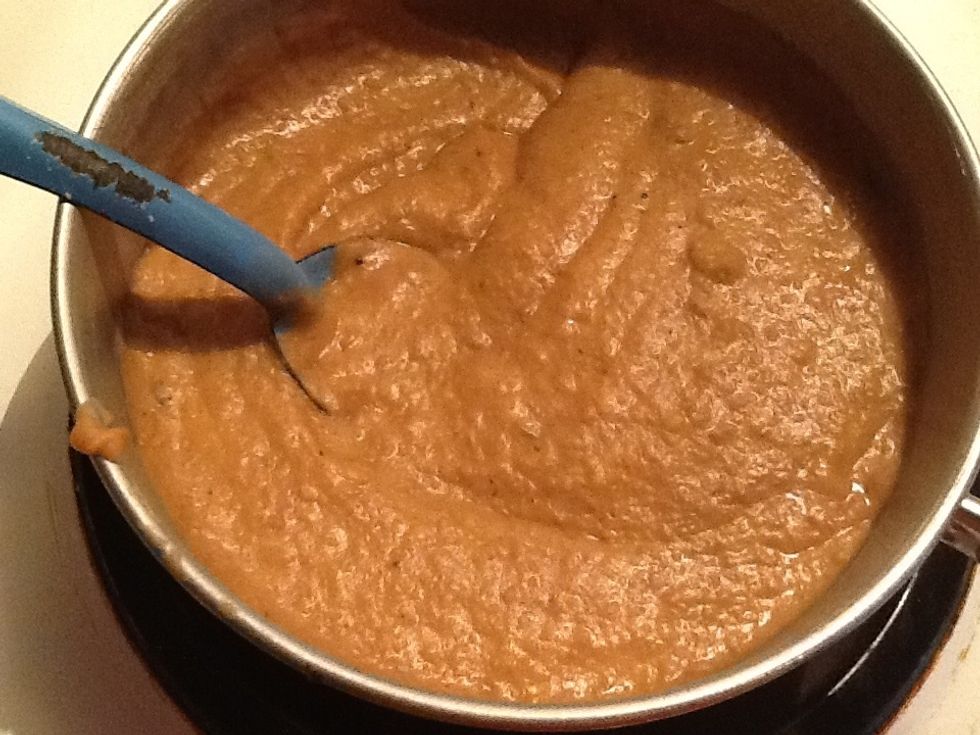 Blend your favorite beans and heat moving often over low heat
