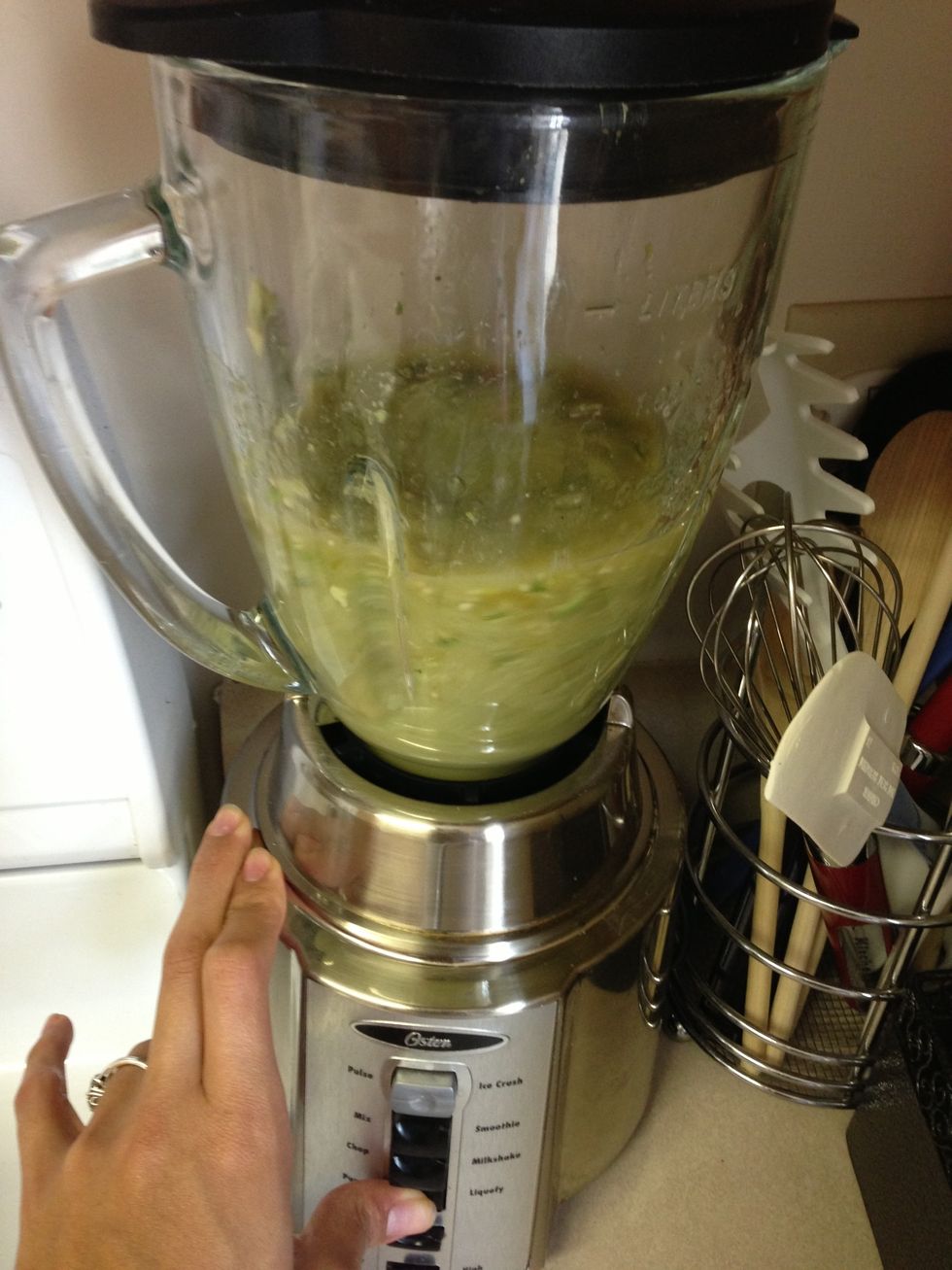 Blending .. I placed it on pure