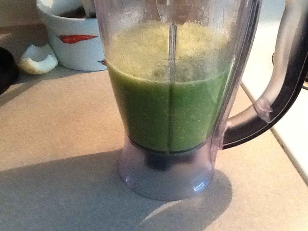 Blending well it should look like this when done