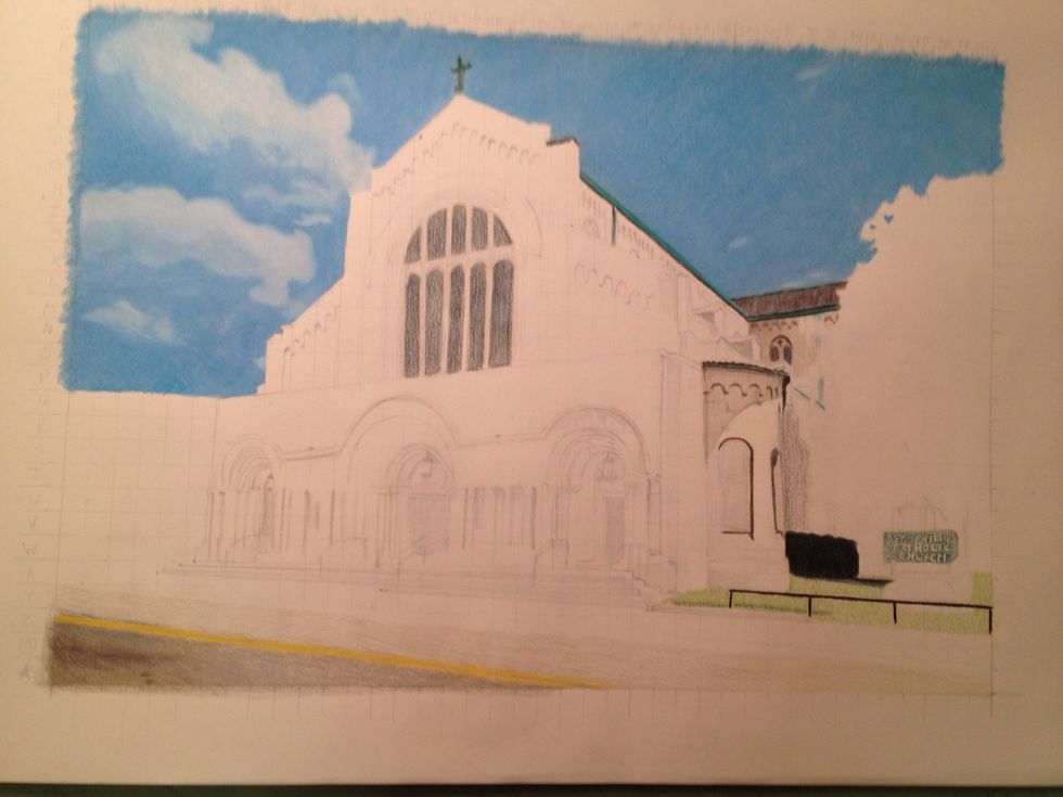 Blocked in bush and added railing and sign