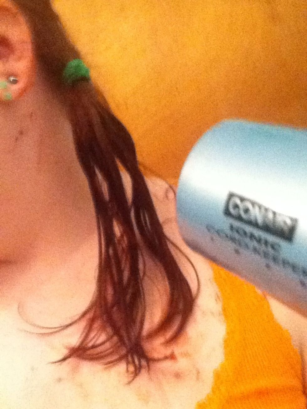 Blow dry it for a while