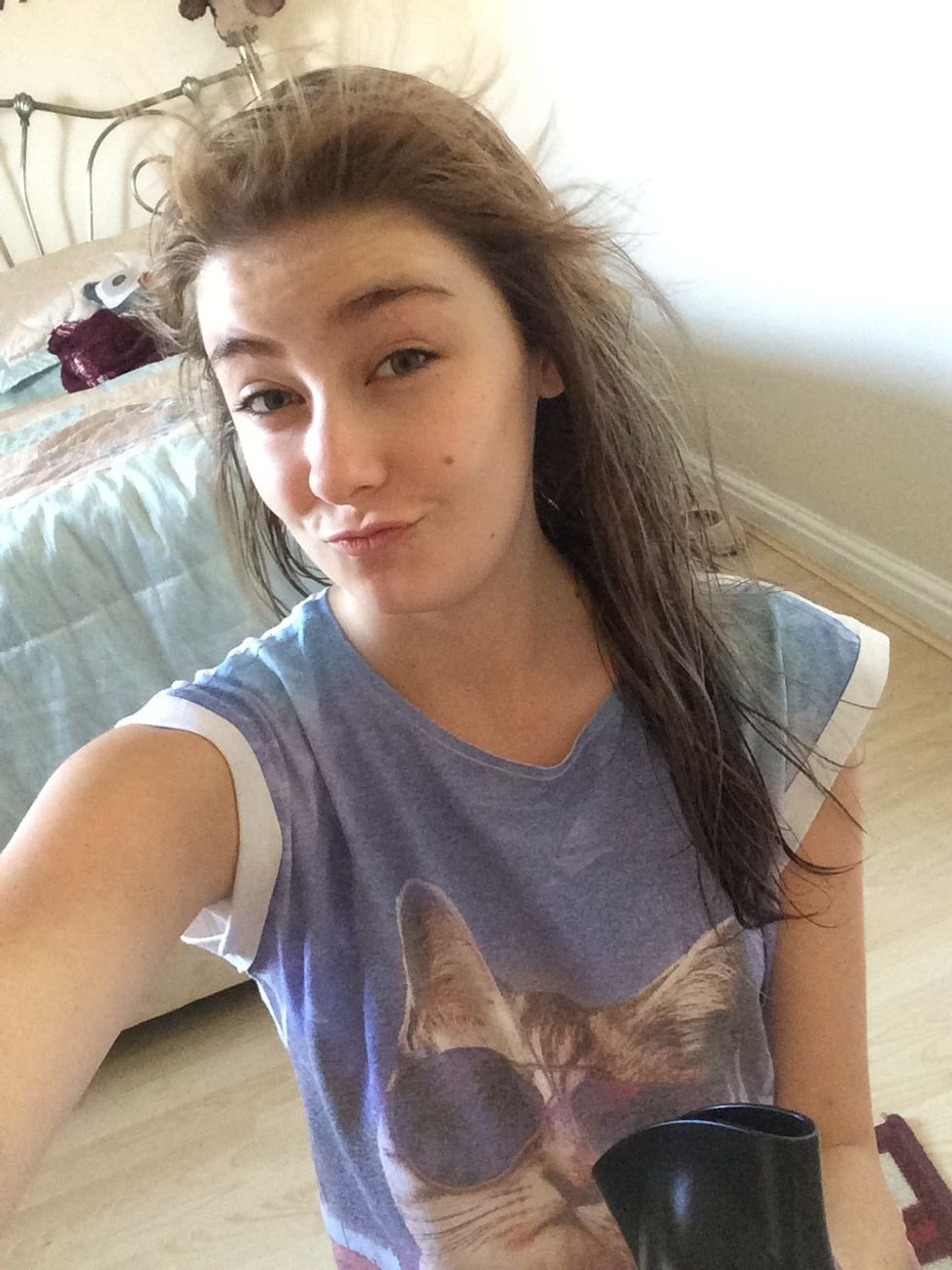 Blow dry your hair! Pretending you're in a hair advert is optional...